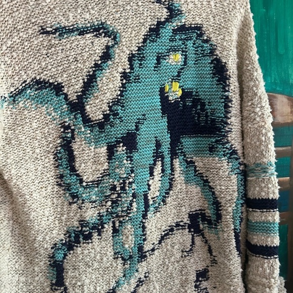 Anthropologie Pilcro Jennifer Symons Octopus Cardigan Sweater (Size XS) - Picture 15 of 16